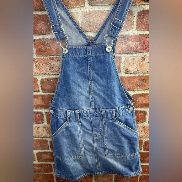 Osh Kosh Denim Overall Dress size 8 - Picture 1 of 7